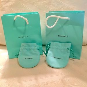 Tiffany & Co. small shopping bags and dust cloths